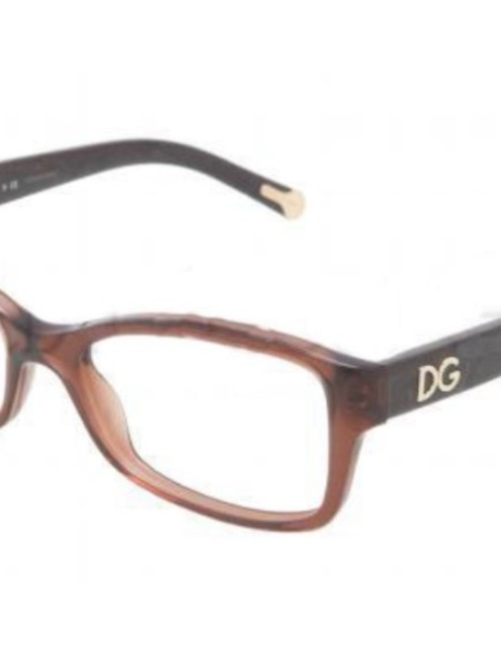 Dolce & Gabbana Accessories - Dolce & Gabbana Brown Tortoise Square Frame Glasses with Gold Logo